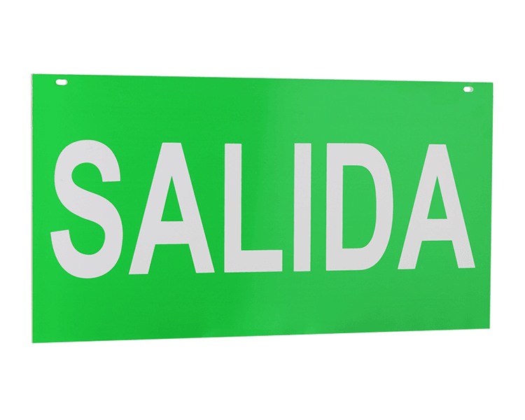 Salida menandatangani panel akrilik