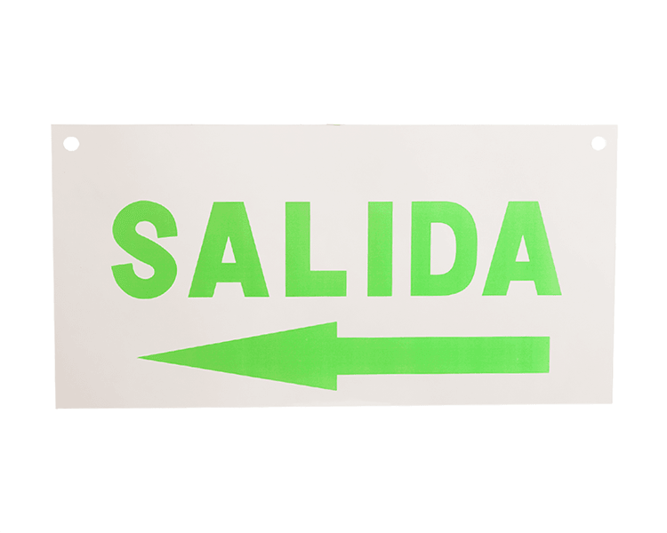 EXIT Sign Panel Akrilik Salida