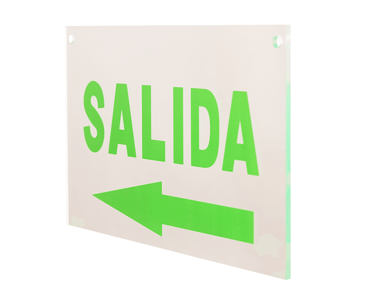 EXIT Sign Panel Akrilik Salida