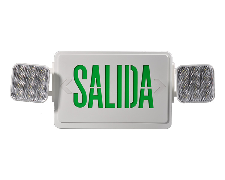 JLEC2GW-SA Green LED Combo Darurat Salida Tanda