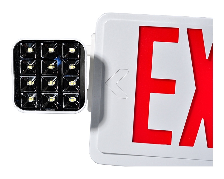 JLEC2BCW-BI-COLOR LED Combo Darurat Exit Exit dengan LED Heads