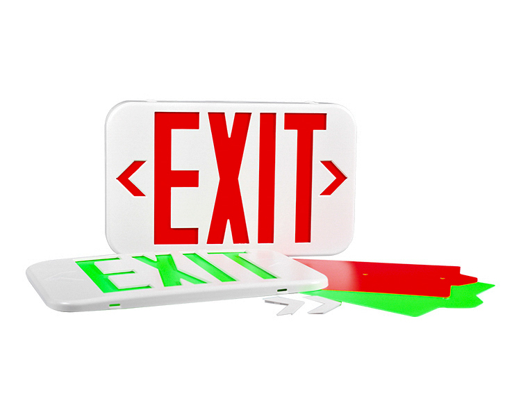EZXTEU2BCWEM (EZCXTEU2BCWEM) -BI-COLOR UKURAN LED EXIT Tanda