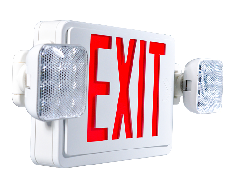 JLEC2BCW-BI-COLOR LED Combo Darurat Exit Exit dengan LED Heads