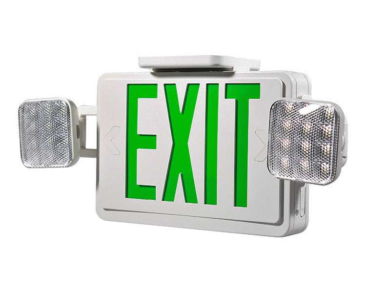 JLEC2GWRC-LED Exit Exit Sign Combo dengan jarak jauh yang mampu