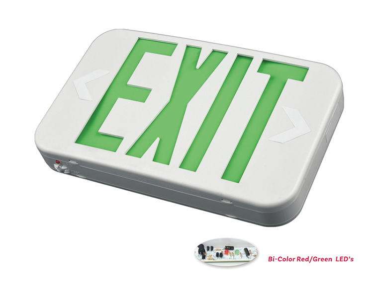 EZXTEU2BCWEM (EZCXTEU2BCWEM) -BI-COLOR UKURAN LED EXIT Tanda