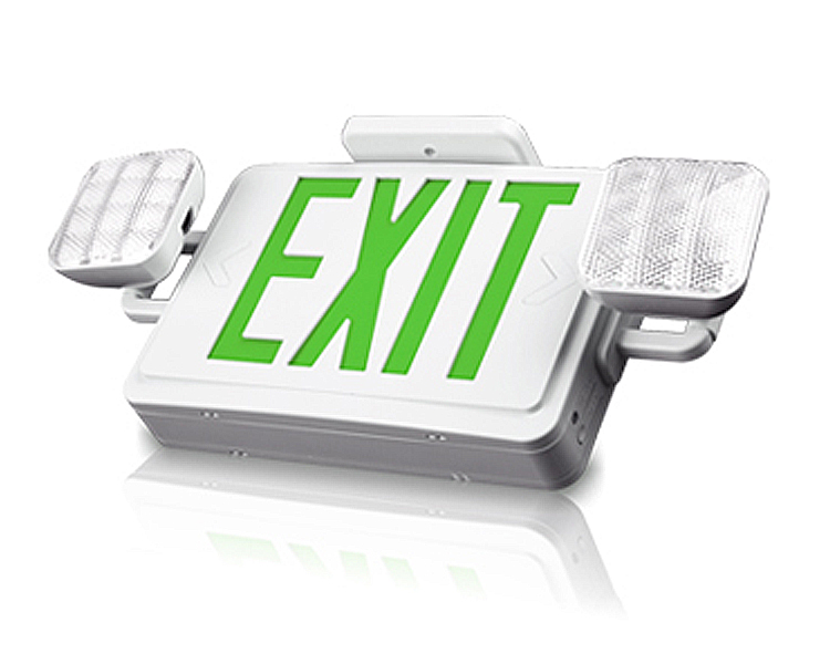 JLEC2BCW-BI-COLOR LED Combo Darurat Exit Exit dengan LED Heads