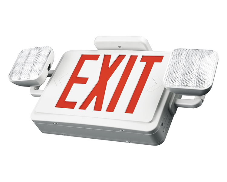 JLEC2BCW-BI-COLOR LED Combo Darurat Exit Exit dengan LED Heads