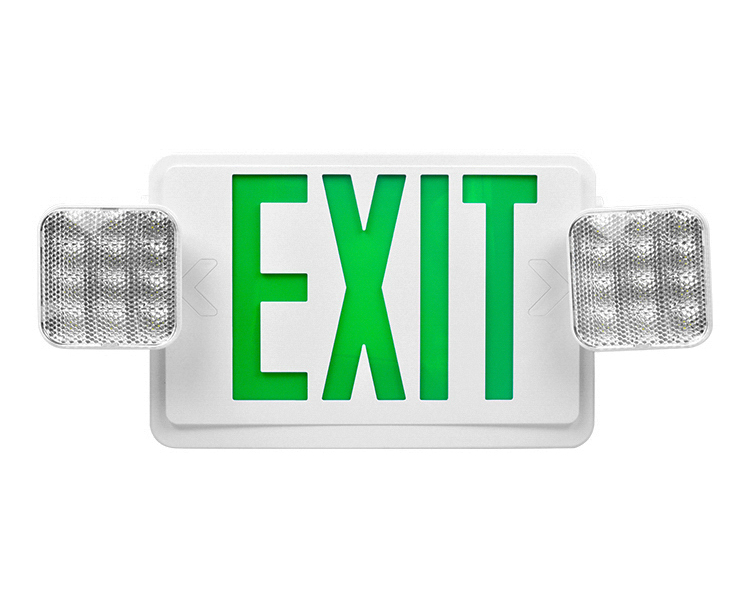 JLEC2GWRC-LED Exit Exit Sign Combo dengan jarak jauh yang mampu