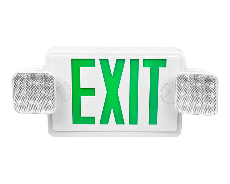 JLEC2GWRC-LED Exit Exit Sign Combo dengan jarak jauh yang mampu