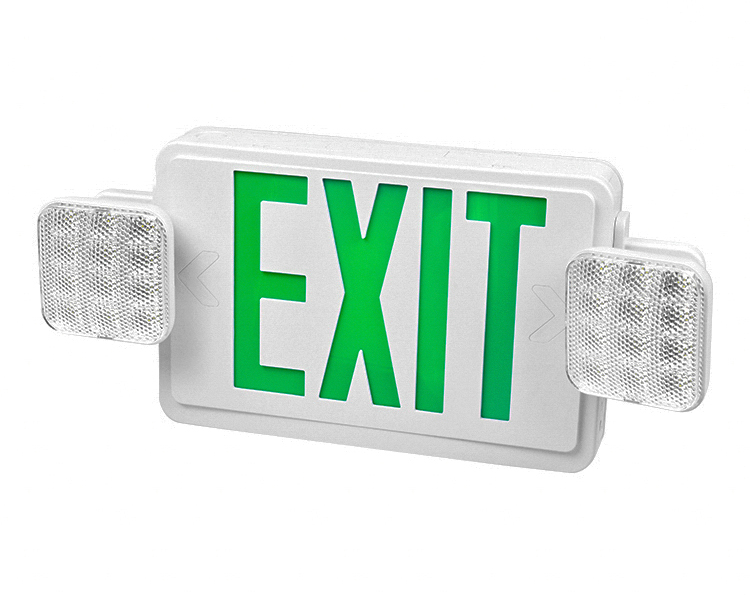 JLEC2GWRC-LED Exit Exit Sign Combo dengan jarak jauh yang mampu