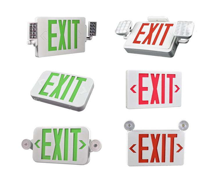 JLECB2RW-NEW SLIM RED LURAT RED DARURAT EXIT DENGAN KEPALA LED