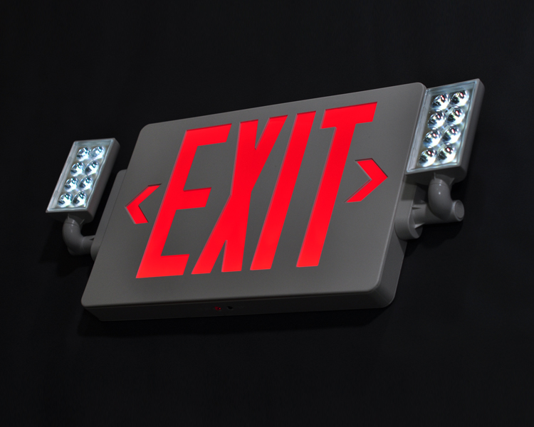 Jlecd2rw-Emergency Fire Exit Exit Lights dengan Red Letters
