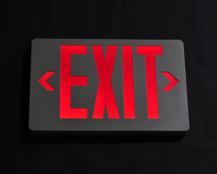 Jleed2rwem New Slim Red Led Exit Sign