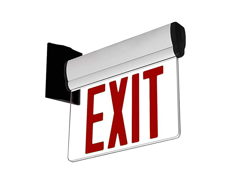 Jelbex1rc-Single Face Red LED Exit Sign dengan Panel Akrilik Bertingkat Tinggi