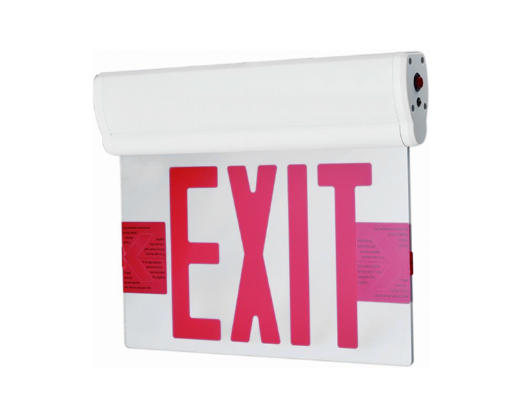 Jelcex2rm-Double Face 6 Inch Acrylic Pane Exit Sign dengan Silver Mylar